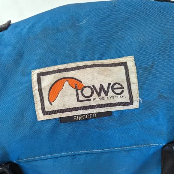 π Lowe Alpine Sirocco Internal Frame Blue Nylon Hiking Camping Backpack π - Picture 16 of 16